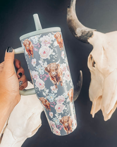 Floral Highlander 40 oz. Tumbler
