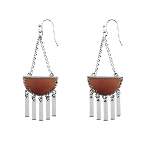 Bianca Collection - Silver Aragonite Earrings (Limited Edition)