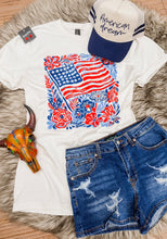 Flag & Flowers Tee