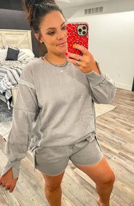 Classic Crew & Lounge Shorts {Gray}