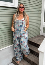 Blue Meadow Patchwork Overalls