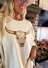 Bull Skull Pullover Sweatshirt