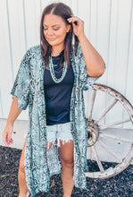 Snake Skin Duster Kimono