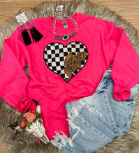 Checked In Love Pullover Sweatshirt