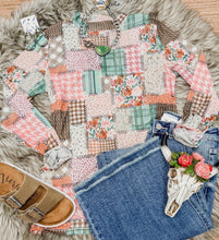 Spring Mosaic Mesh Long Sleeve