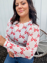 Ribbons & Bows Mesh Long Sleeve