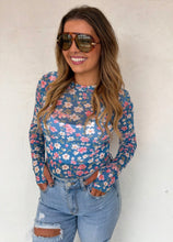 Bloom & Blue Mesh Long Sleeve