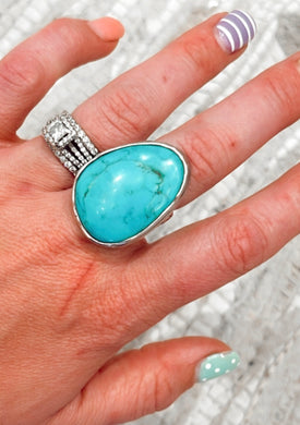 Silpada Kingman Turquoise Ring {Size 7.5}