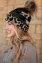 Camo & Cheetah Pom Beanie