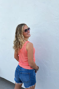 Tara Knit Tank {Coral}