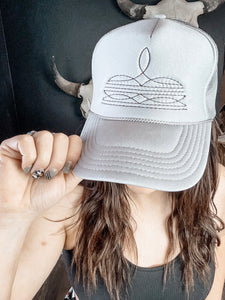 Boot Stitch Trucker Hats {Multiple Colors}