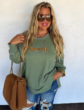 Golden Bit Pullover Sweatshirt