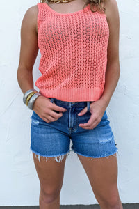 Tara Knit Tank {Coral}