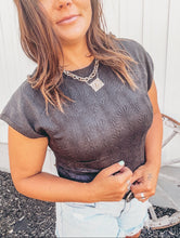 Harley Cap Sleeve Tee {Black}
