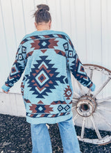 Trading Post Aztec Cloud Cardigan {Blue}