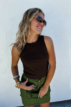 Taylor Ribbed Tank {Black}