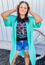 Turquoise Duster Kimono