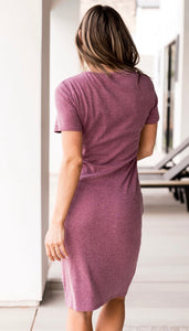 Better Than Basics Dress-Purple {Ampersand}