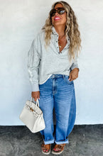 Marley Button Pullover {Gray}