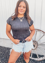 Harley Cap Sleeve Tee {Black}