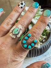 Turquoise Horseshoe Ring {9}