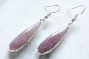 Darcy Collection - Silver Ruby Earrings