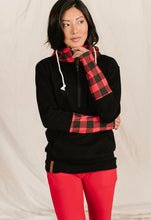 Checks Out-Red Half Zip Hoodie {Ampersand}