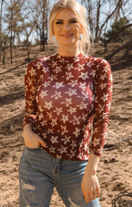 Stars At Night Mesh Long Sleeve