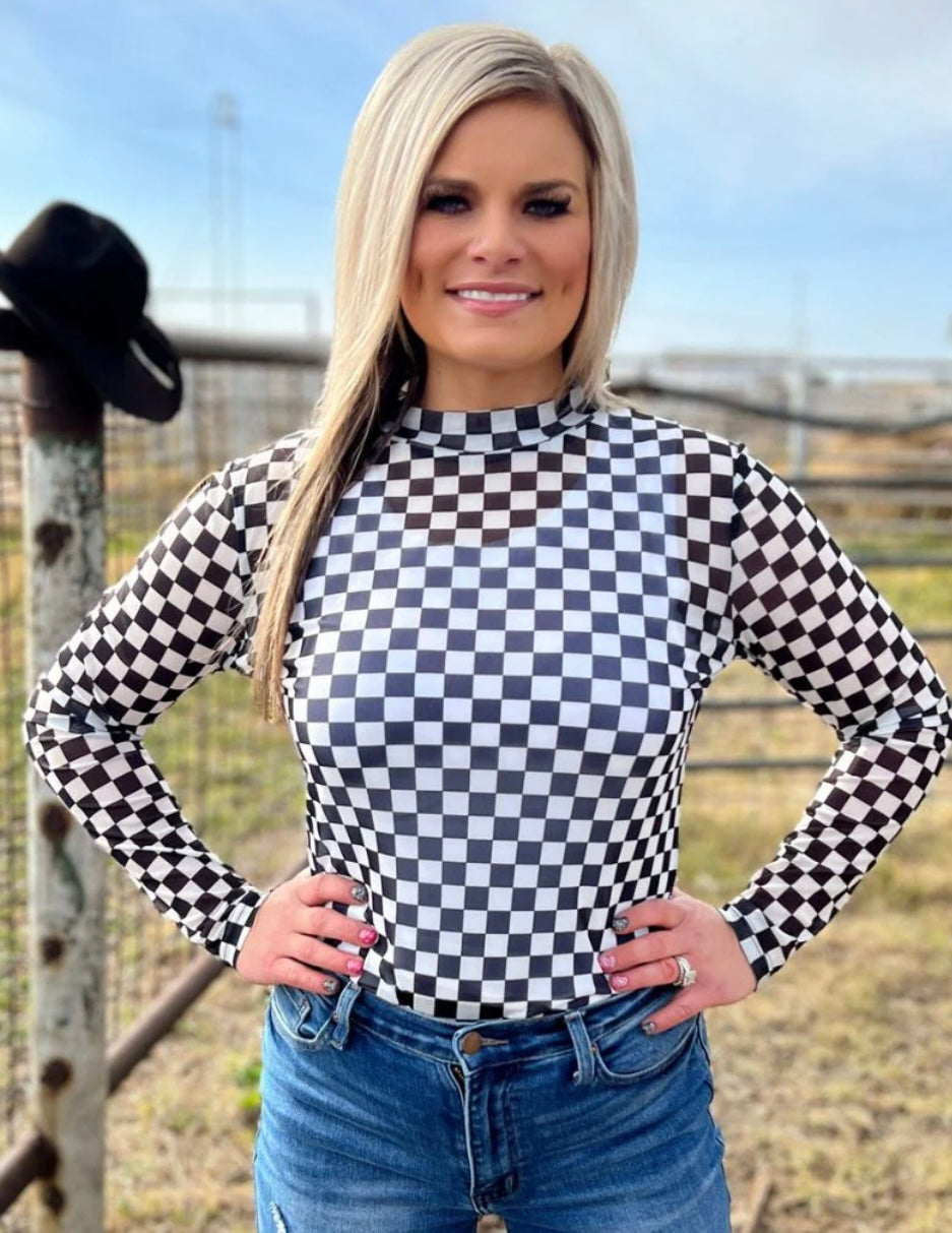 Round The Track Mesh Long Sleeve