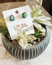 Copper & Mojave Turquoise Stud Earrings