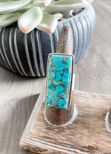 Copper Turquoise Ring {Size 7.5}