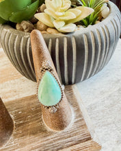 Larimar Teardrop Ring {8}