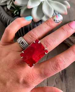 Red Coral Ring