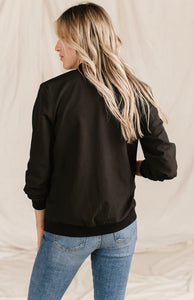 Midnight Bomber Jacket {Ampersand}