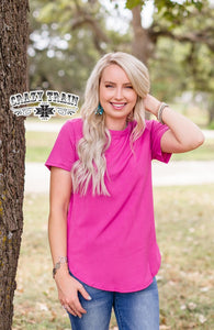 Solid Choice Tee {Magenta}