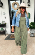 Karli Boho Overalls {Olive}