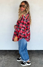 The Juniper Plaid Button Up {Red}