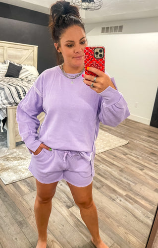 Classic Crew & Lounge Shorts {Lavender}