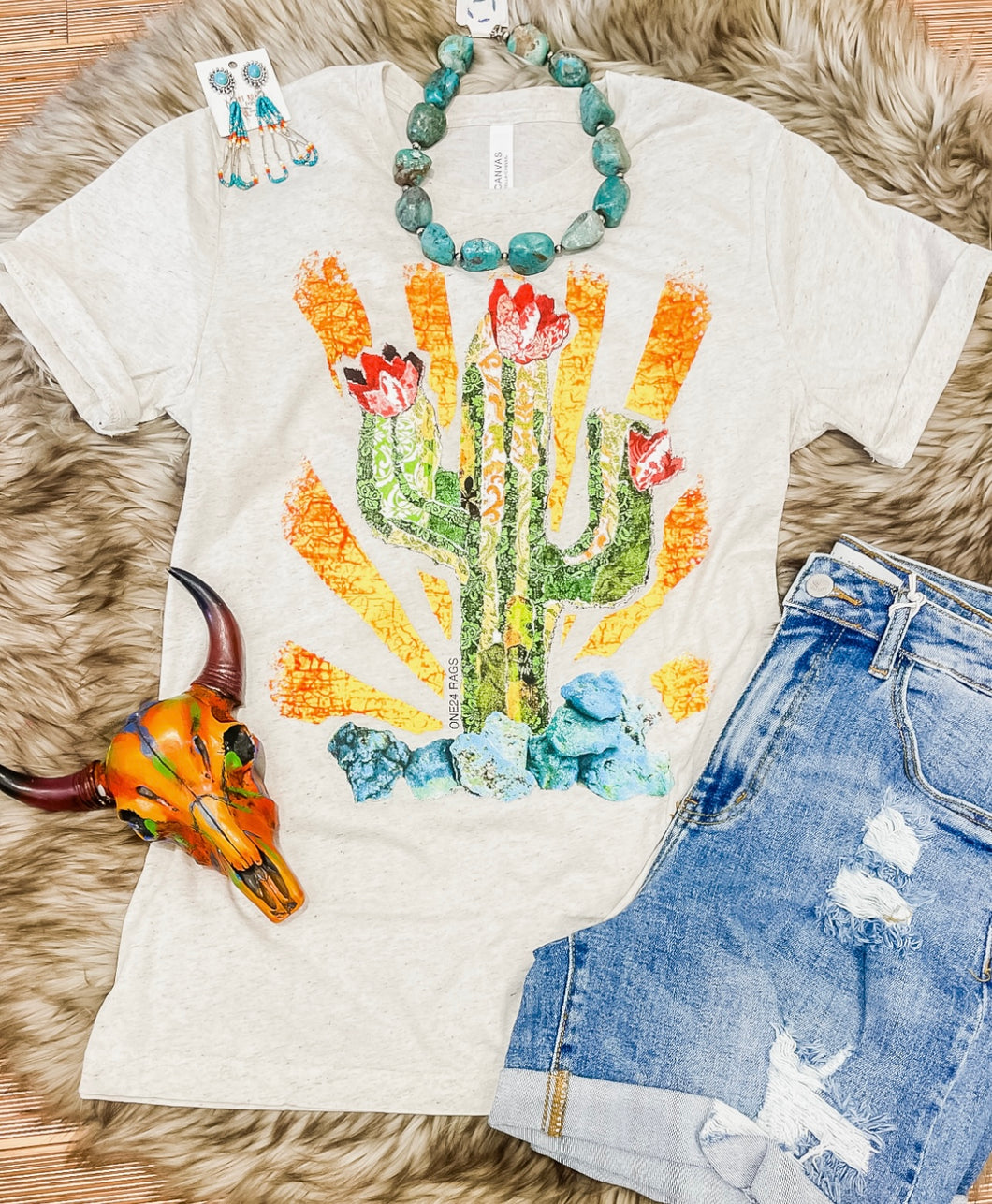 Paper Mache’ Cactus Tee