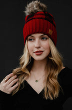 Buffalo Plaid Pom Beanie