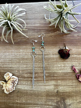 Chic dangle earrings with Sterling silver pearls and turquoise