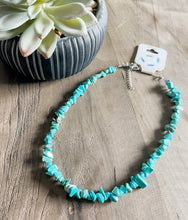 Turquoise Chipped Choker