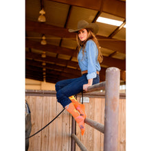 Cactus Alley-Moo Cactus Orange Performance Boot Socks