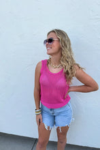 Tara Knit Tank {Hot Pink}