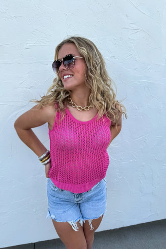 Tara Knit Tank {Hot Pink}