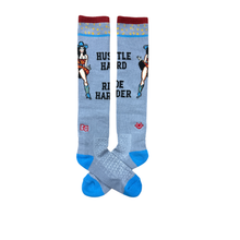 Bad Cowgirl Co. Hustle Hard, Ride Harder Performance Boot Socks