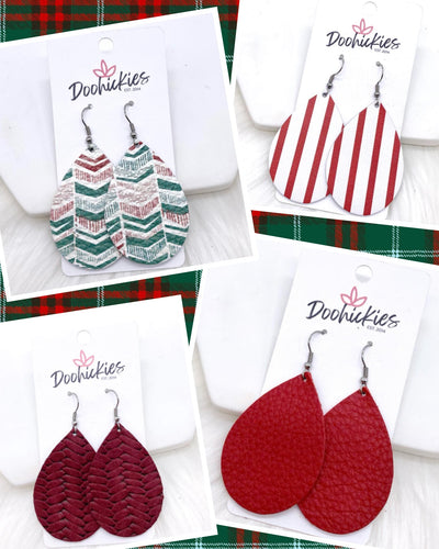 2” Christmas Drop Earrings
