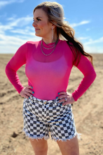 Kreek Checkered Denim Shorts