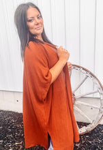 Rust Knit Kimono