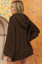 Brynn Bubble Textured Waffle Hoodie